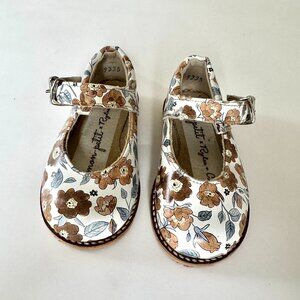 Mon Petit Shoes x Rylee + Cru Mary Janes | Leather Floral | Size 5 | Like New